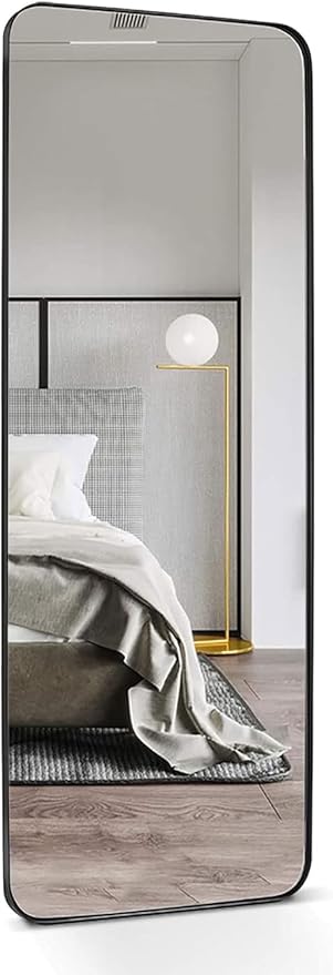 ANDY STAR 18" x 48" Full Length Wall Mirror, Large Black Mirror by ANDYSTAR