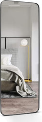 ANDY STAR 18" x 48" Full Length Wall Mirror, Large Black Mirror by ANDYSTAR