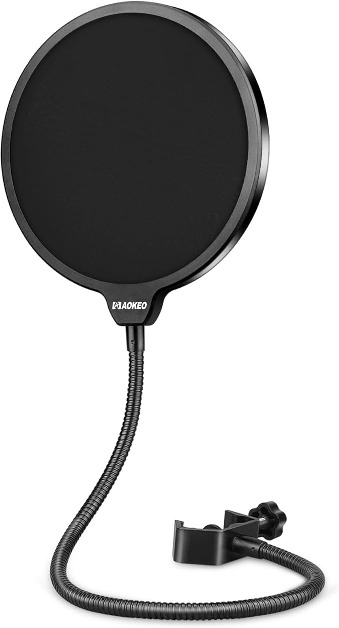 Aokeo Professional Microphone Pop Filter Mask Shield by Aokeo