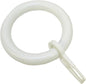 Curtain Rings with Flh, Plastic, for Diameter 28 mm, White