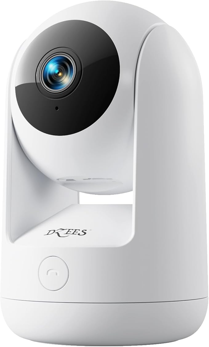 Dzees 5G/2.4G WiFi Indoor Security Camera Pet Camera No Subscription, 2K 360° by Dzees