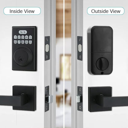 Keyless Entry Door Lock with 2 Handles, Electronic Keypad Deadbolt Front Door - Image 8