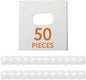 IMPRESA Clear Vertical Blind Repair Tabs - 25 Sets (50 Tabs), 2 Alcohol Wipes Strong Adhesive Peel Stick Bond - Universal Fit for Vertical Slats - Tool-Free Sliding Door Blind Fix