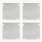 4 Packs Square Electrical Box Cover by KK+magsun