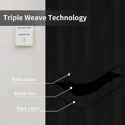 Easy-Going Blackout Curtains for Bedroom, Solid Thermal Insulated Grommet and - Image 3