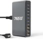 765W 10-Port GaN 3 Desktop Charging Station by Unknown