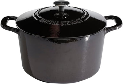 MARTHA STEWART Gatwick 7-Quart Enamel Cast Iron Dutch Oven Pot by MarthaStewart