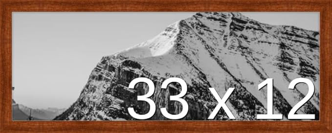Frame It Easy 33 x 12 Russet Wood Frame by FrameItEasy
