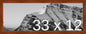 Frame It Easy 33 x 12 Russet Wood Frame by FrameItEasy