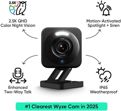 WYZE Cam v4, 2.5K AI Security Camera, Indoor/Outdoor Cameras - Image 2
