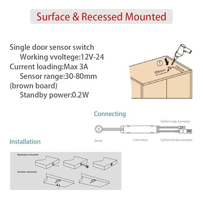 VST Motion Sensor Light Switch, IR Sensor Switch Door Activated Light Switch - Image 5