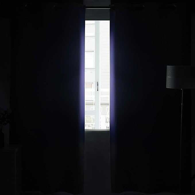 DWCN Navy Blue Blackout Curtains Blocking Light Room Darkening Thermal - Image 6