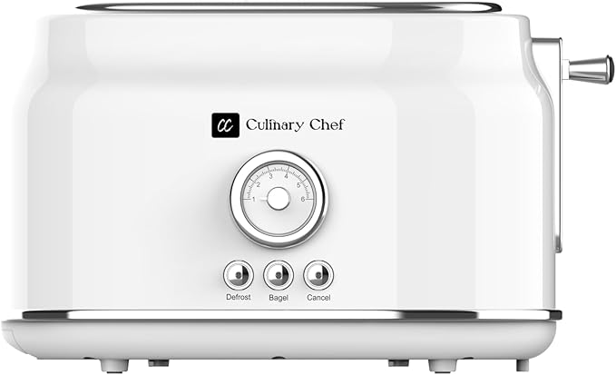 Frigidaire ETO102-WHITE, 2 Slice Toaster, Retro Style, Wide Slot - Image 2
