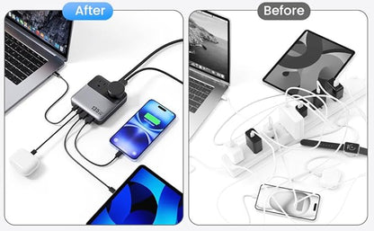 6-in-1 Charging Station USB C Power Strip - Image 8