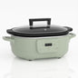 MAGNIFIQUE 6 Quart Programmable Slow Cooker Removable Healthy Nonstick Pot by INDY+VAC