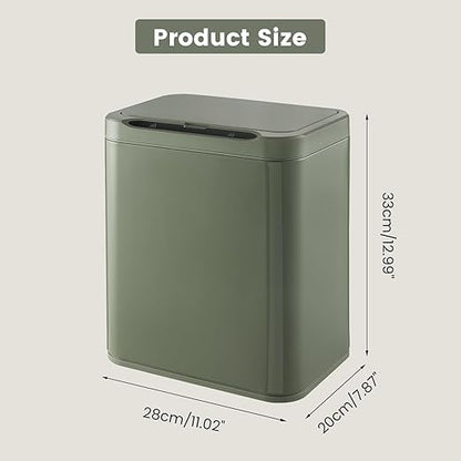 ELPHECO Stainless Steel Office Trash Can Motion Sensor Garbage Can Touchless - Image 3