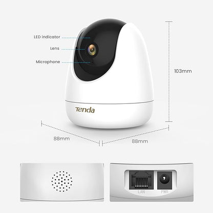 Tenda 2.5K Security Camera Indoor, 4 MP Pet/Baby Cameras - Image 3