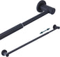 18"-31.5" Adjustable Magnetic Curtain Rod for Metal Door, Kitchen Towel Bar | Strong Magnets Rubber Coating, Magnetic Rod for Chart Whiteboard Calendar, Towel Holder for Fridge Dishwasher Black 1 Pack