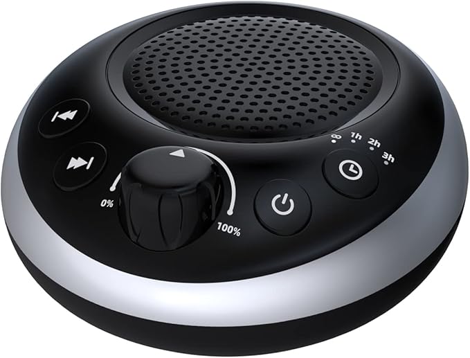 Rechargeable Portable Brown Noise Machine 2000mAH Large Battery Sound White by iDealSleep