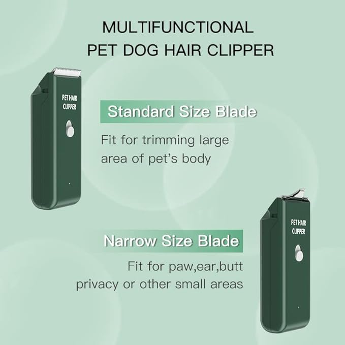 Feet Hair Trimmer, Dog Clippers, Quiet Washable USB Rechargeable Cordless Dog - Image 6