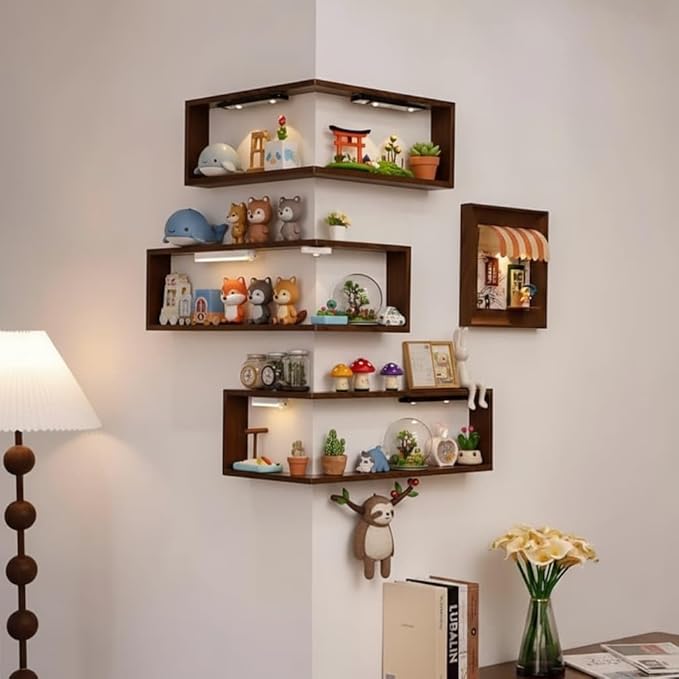 ABOUTYES Illuminated Corner Shelf - Image 2