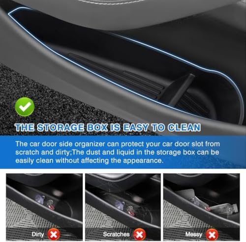 Shademax Car Door Organizer Tray for Tesla Model Y Juniper 2026 2025 / Y L