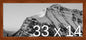 Frame It Easy 33 x 14 Russet Wood Frame by FrameItEasy