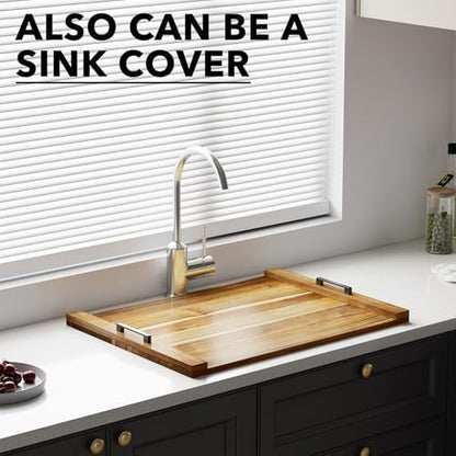 spaceaid noodle board stove kitchen cover with handles on a desk or shelf