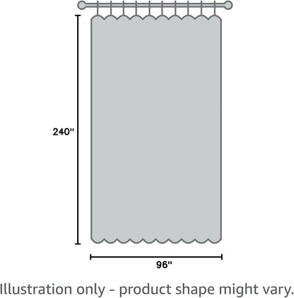 NICETOWN Verical Blinds for Living Room Bedroom Dining Sunroom Basement Wall Divider, Room Dividers Space Screens Partitions, Extra Large Blackout Curtain (1 Pack, 20ft Wide x 8ft Long, Grey)