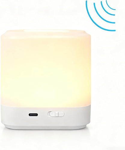 LIPKAHH Touch Lamp for Nightstand, Speech Control Bedside Lamp Touch Control - Image 2
