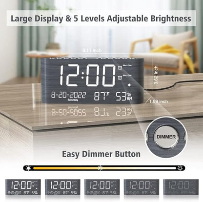 Mesqool Digital Alarm Clock, - Image 3
