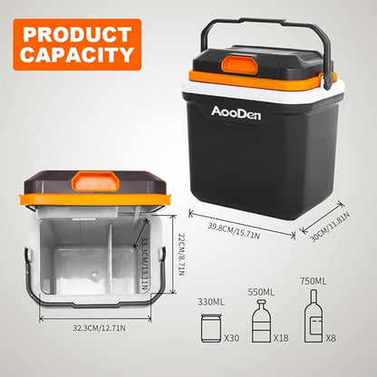 Electric Car Cooler and Warmer, 26 Quart Capacity, Thermoelectric Iceless Cooler - Image 4