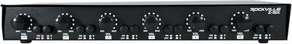 Rockville Z-SIX 300W 6-Zone Audio Zoner 8-Ohm, Dual Source Inputs, Volume by Rockville