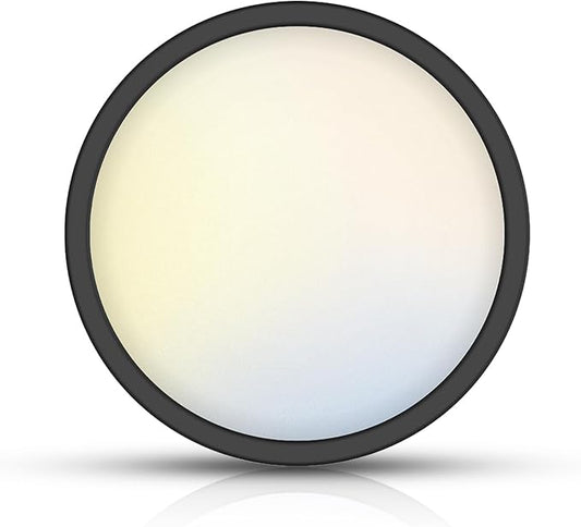 TOPELER Black LED Flush Mount Ceiling Light, 12inch Dimmable Round Ceiling Light by TOPELER