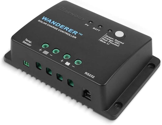 Renogy Wanderer Li 30A 12V PWM Negative Ground Solar Charge Controller Solar by RenogySolar