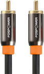 FosPower Digital Audio Coaxial Cable Premium S/PDIF RCA Male to RCA Male by FosPower