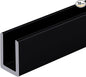 Brixwell SDCD3812MBL-CCP18-XCP10 Matte Black Frameless Shower Door Aluminum by Brixwell