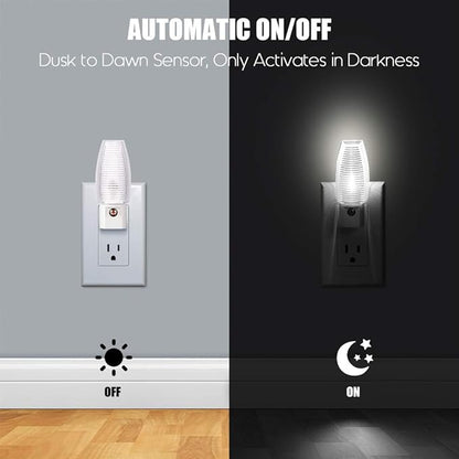 Emotionlite Plug in Night Light, Neutral White LED Nightlight, Dusk to Dawn - Image 2
