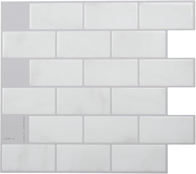 SMART TILES Peel and Stick Backsplash- 10 Sheets of 10.95" x 9.70" by SmartTiles-OriginalPeelandStickBacksplashTiles