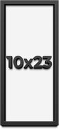 10x23 Shadow Box Frame Black | 1 Inch Deep Solid Wood Shadowbox Display Frame | by CustomPictureFrames
