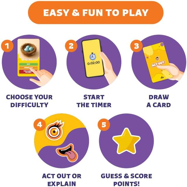 Epic Charades Mini Game for Kids Ages 6+ – Travel-Friendly Mini Edition – 80 - Image 7