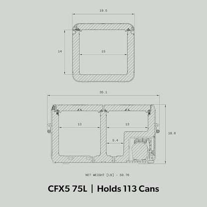 Dometic CFX Electric Cooler | Portable Freezer | CFX5 & CFX3 Series | AC/DC or - Image 2
