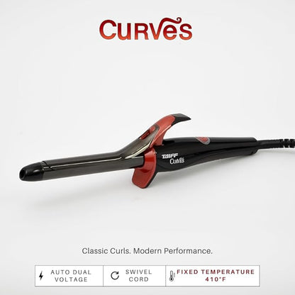TAIFF Curves Professional Black Titanium Curling Iron – High-Performance Hair - Image 2
