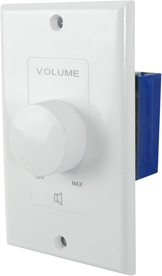 Rockville VOL70200 White 200W 70V/100V Volume Control Zone Controller, by Rockville