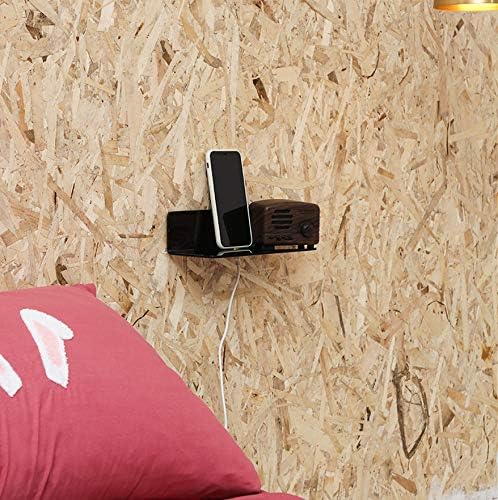 IEEK 4 PCS Small Acrylic Floating Wall Shelves, 9 Inch Adhesive Display Shelf - Image 4