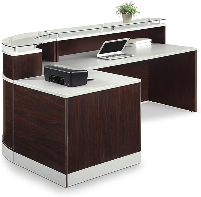 NBF L-Shaped Modern Reception Desk - Image 6