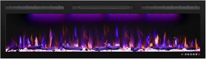 60 inch Electric Fireplace, Recessed and Wall Mounted Slim Electric Fireplace - Image 7