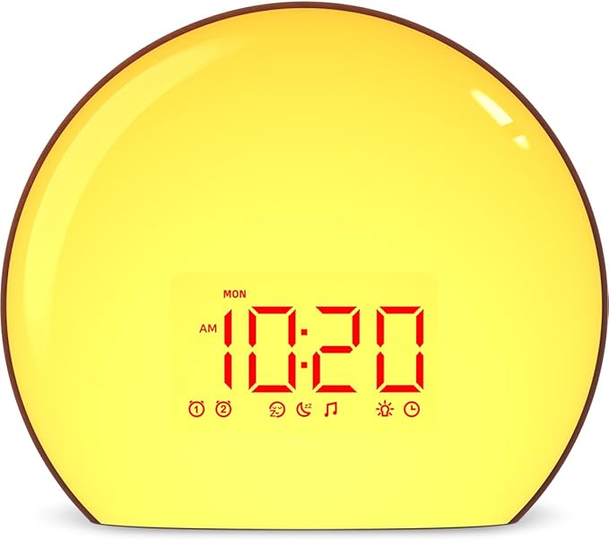 Magicteam Sunrise Alarm Clock Wake Up Clock Natural Sunset Simulation 21 by Magicteam