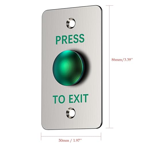 Push to Exit Button for Door Access Control Big Press Button Waterproof - Image 6