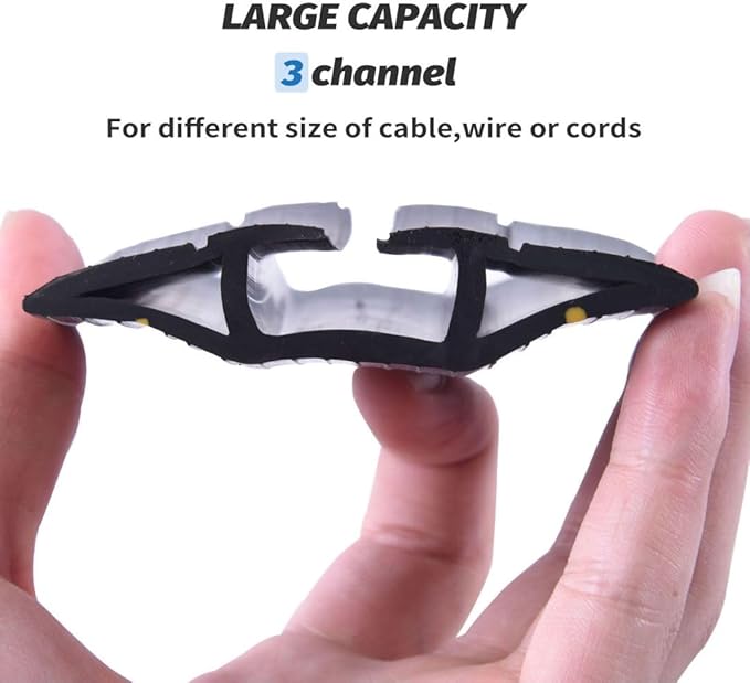 Vilmon 10FT Floor Cord Cover, Heavy Duty PVC Floor Cable Cover, Wire Cover to - Image 3